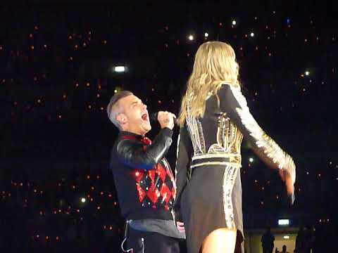 VIDEO! Taylor Swift tõi Wembleyl lavale Robbie Williamsi